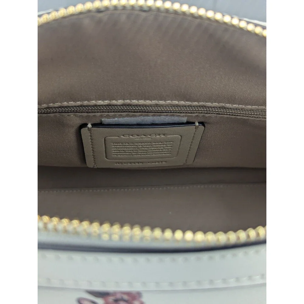Coach Rowan Medium Satchel - Rare, Chalk, Multi, Ladybug Floral Print, NWT